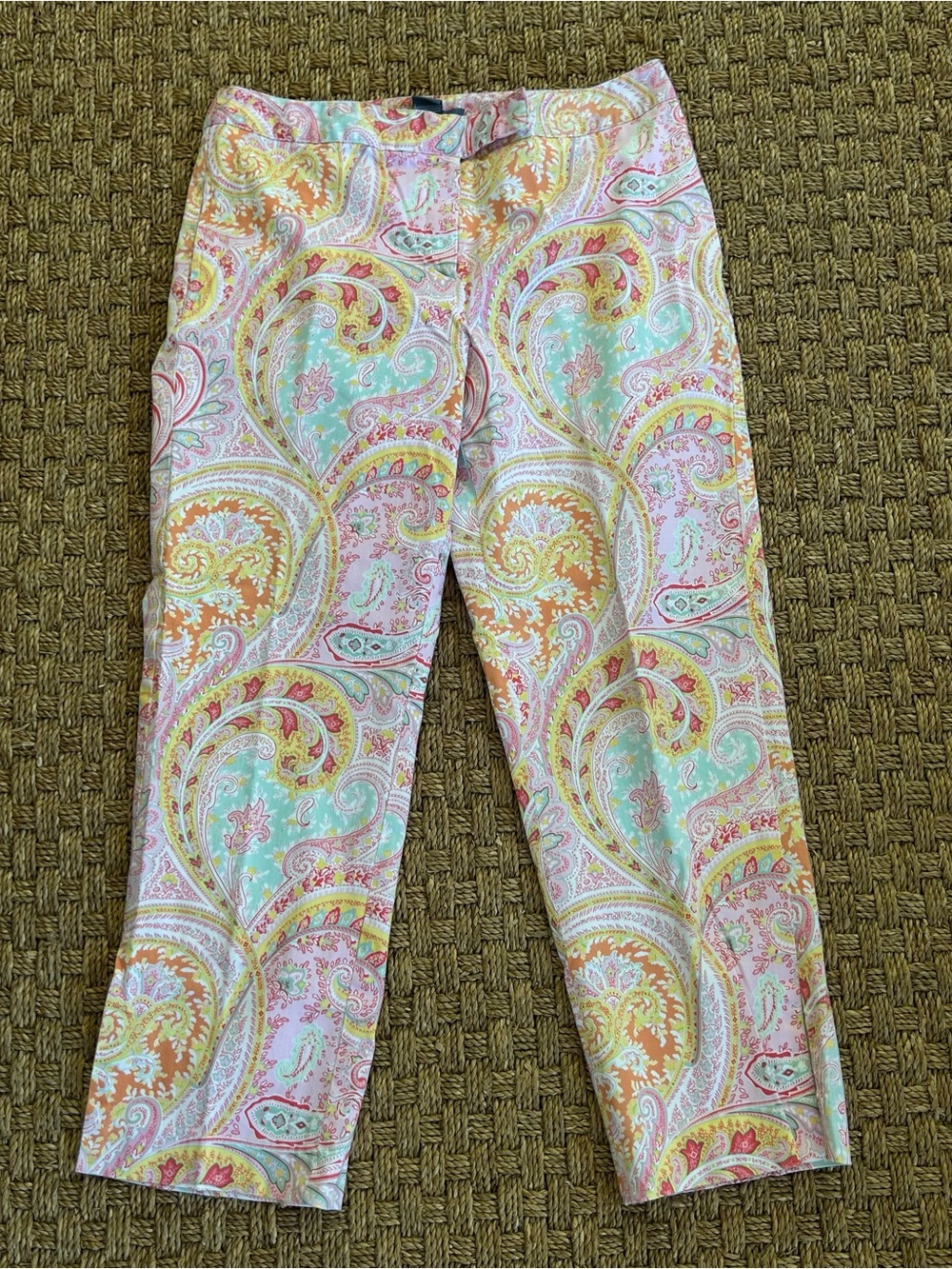 Women’s Bushwacker Paisley Capri Ankle Pants Size 10